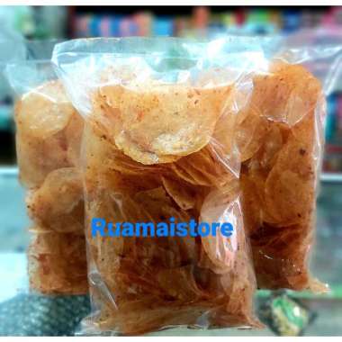 (KILO) Kripca Keripik Kaca Pedas Daun Jeruk 150 grams