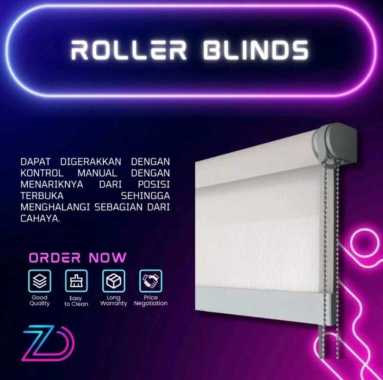 Tirai Jendela Roller Blind Blackout (custom)