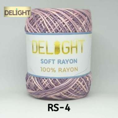 Benang Rajut DELIGHT Soft Rayon Sembur (RS-4) Mauvy