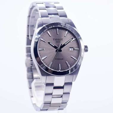 Tissot Gentleman Titanium Grey Dial T127.410.44.081.00 Jam Tangan Pria Original Garansi