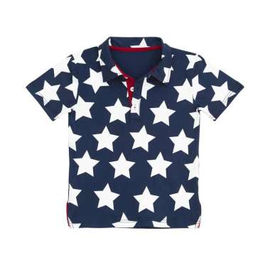 TORIO Polo Shirt Super Star Navy - Atasan Anak - Polo Anak Laki-laki 6-12 Tahun 11-12Y