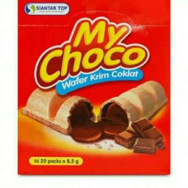 my choco wafer krim rasa coklat my choco siantar top
