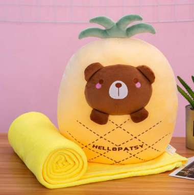 Bantal selimut boneka karakter uk. 110x160cm/Balmut selimut karakter P.Bear