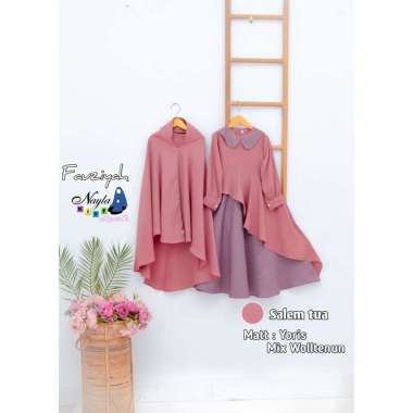 Set Gamis Anak Ameena by nayla kids | Gamis Anak Syari | Gamis Anak premium XXXL Salem tua