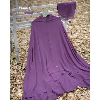 MALIKAH DAN KHADIJAH - AZDA INDONESIA - KHIMAR BERGO INSTAN JUMBO Khadijah (Polos) Purple