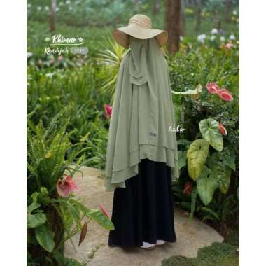 MALIKAH DAN KHADIJAH - AZDA INDONESIA - KHIMAR BERGO INSTAN JUMBO Khadijah (Polos) Sage