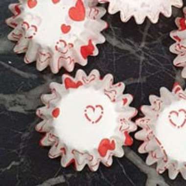 [1000pcs] Kertas Nastar Cupcake MINI - Paper Cupcake / Alas Nastar / Kertas Cupcase / Cup Case MERAH
