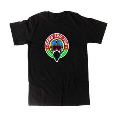 Kaos Tshirt Baju Obral Murah Combed 30 Distro Geng Tril Tua motor otomotif vintage Trail club modifi