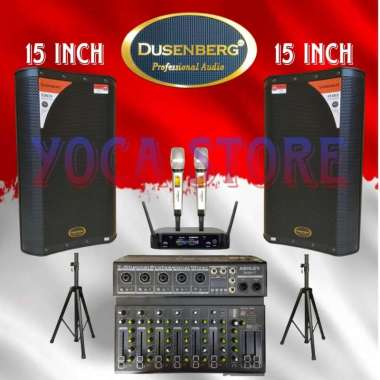 Paket Sound System Live Musik Akustik Dusenberg 15 Inch Eros Upgrade Mixer Ashley 7 Channel
