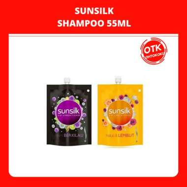 Promo Harga SUNSILK Shampoo Black Shine 55 ml - Blibli