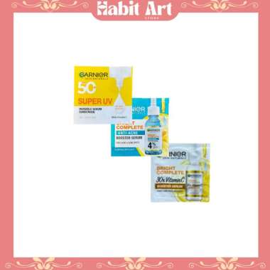 Garnier Bright Complete Serum | UV Serum Sunscreen Sachet 1,5 ml Serum (Vit C)