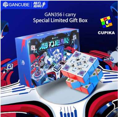Rubik Gan 356 CARRY SMART CUBE Magnetic 3x3x3 Stickerless Gan356 CARRY 3x3 Magnetik Gift Box Edition