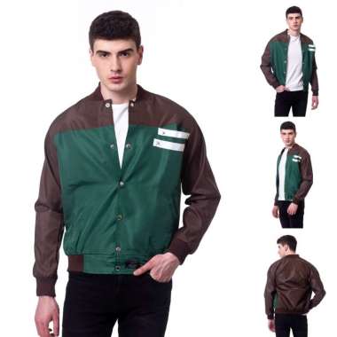 HEYLOOK Official - Jaket BASEBALL Pria Jaket Taslan Semi-Waterproof Jaket Motor Distro Pria Original