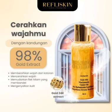 Refliskin Facial Wash Acne Original BPOM by Lglow Refli Skin Facial Wash Gold