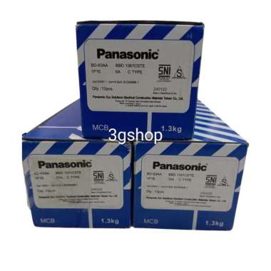 MCB 1P, 2P 4.5KA PANASONIC 6A, 10A, 16A, 20A, 32A, 40A, 50A, 63A 63A, 3P