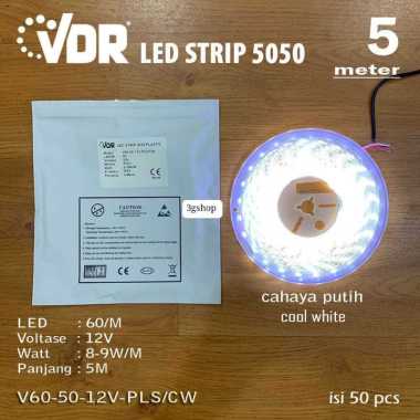 STRIP LED 5050 DC 5M V60 VDR PUTIH