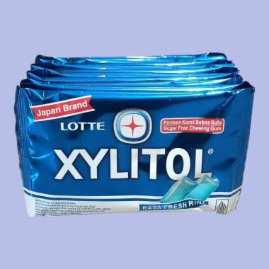 LOTTE XYLITOL MINT Jeruk Nipis, Blueberry, Strawberry dan Fresh Mint Permen 8,7 gr [10 bungkus/rence