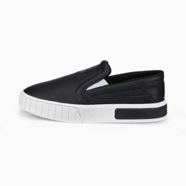 Sepatu Sneakers Wanita PUMA Cali Star Slip-On Lthr Wns Black-Pu 386280 02 6.