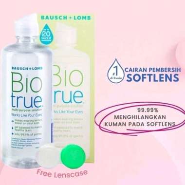 Bio True 300 ml Cairan Pembersih Softlens By Bausch And Lomb