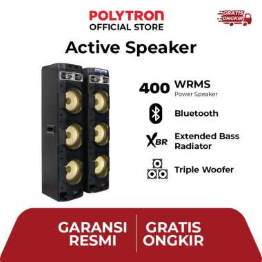 POLYTRON Speaker Aktif Bluetooth Karaoke 10 Inch PAS 10DF38