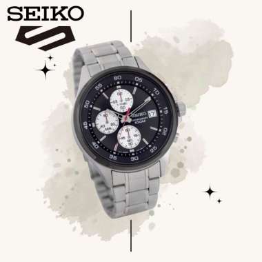 SEIKO Chronograph Tachymeter SKS483P1 Jam Tangan Pria Original