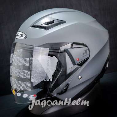 ZEUS HELM ZS611 | SOLID MATT GREY 11C ZS-611 | ZS 611 Dual VISOR XL