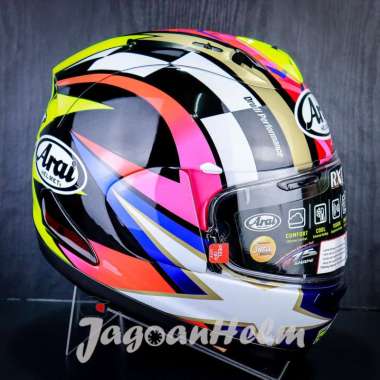 ARAI HELM RX-7X SCHWANTZ 30TH | WHITE BLACK YELLOW | ARAI RX7X FULLFA - XL