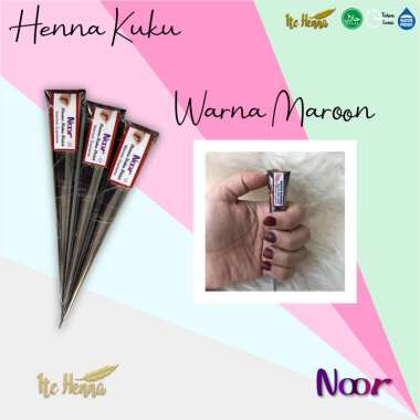 Henna Kuku Cone Halal - Ecer 1 pc Maroon