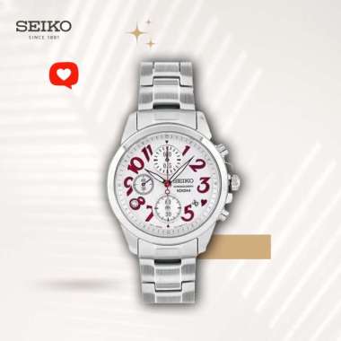 Seiko Chronograph Multi Function Ladies Watch SNDX13P1 Original Jam Tangan Wanita