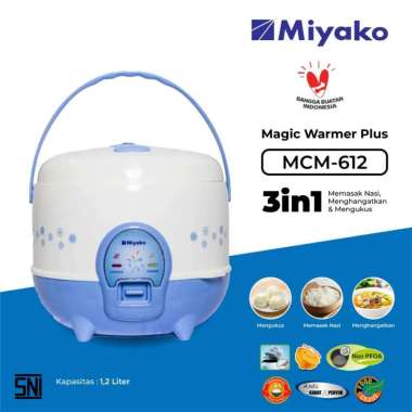 Rice Cooker Miyako MCM612 Magic com 3 in 1 - Magic Warmer Plus 1.2 liter