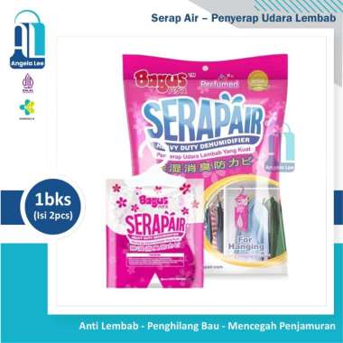 Bagus Serap Air Hanger Kurangi Lembab & Cegah Ngengat Penjamuran Lemari 400ml x 2pcs