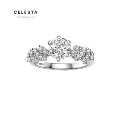[GRA DIAMOND SERTIFIKAT] Le Belle Ring - 1 carat cincin berlian Moissanite diamond with 925 silver