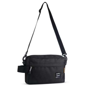 ANT PROJECT - Tas Selempang Pouch ANT302 Tas Handbag Distro / Vape Bag Hitam