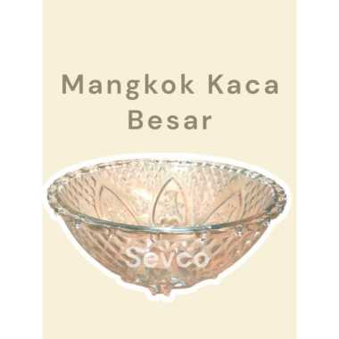 Mangkok Kaca Bening Besar RB 2600 KIG 134110/ Mangkok Sup Mangkok Buah Kaca