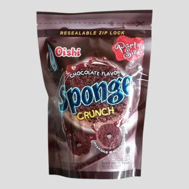 OISHI SPONGE POUCH Strawberry, Ubi, Mocacino dan Coklat Snack 100 gr Coklat
