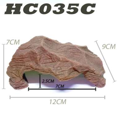 HC001M HIDING CAVE HIDEOUT HIDINGCAVE PLACE REPTILE GECKO LEOPARD GEKO TOKEK AFT WHEELERI TARANTULA 