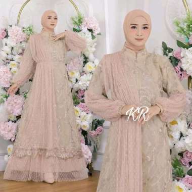 Gamis brukat Maxi Kamilla dress muslim gamis pesta baju muslim wanita dress muslimah gamis kondangan