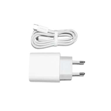 Infinix XC05 Charger Kit - 20W Fast Charging Adaptor with 3A Type-C to C Cable white