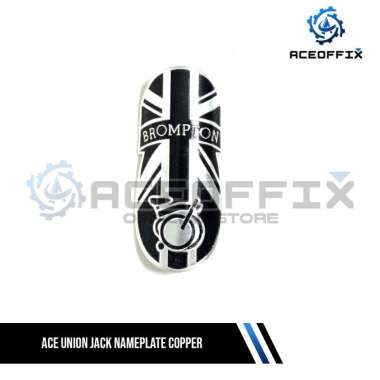 DELTACYCLES - ACE UNION JACK NAMEPLATE COPPER