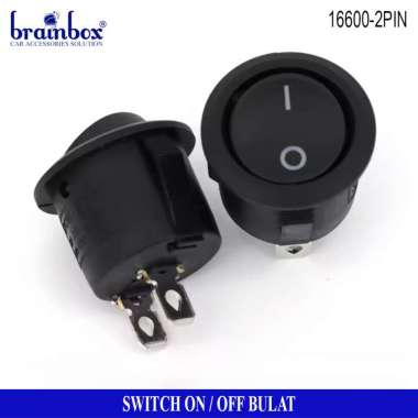 Saklar Switch ON OFF Bulat 2 Pin ON OFF