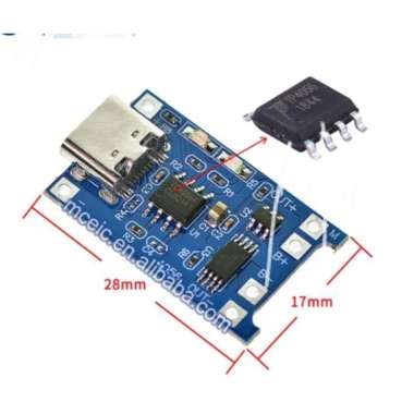 Modul Charger Type C 5V 18650 Lithium Battery Charger PROTECTION TYPE-C USB