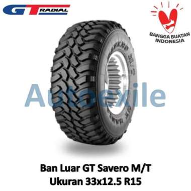 Ban Luar GT 33x12.5 R15 Savero M/T Tubeless Radial Mobil 4x4 Offroad