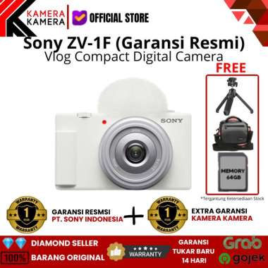 SONY ZV-1F / SONY ZV 1F / SONY ZV1F Digital Compact Kamera Vlog 4k Body Only White