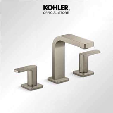 KOHLER Parallel Keran / Kran Air / Lavatory Faucet Widespread Brushed Nickel K-23484T-4-BN