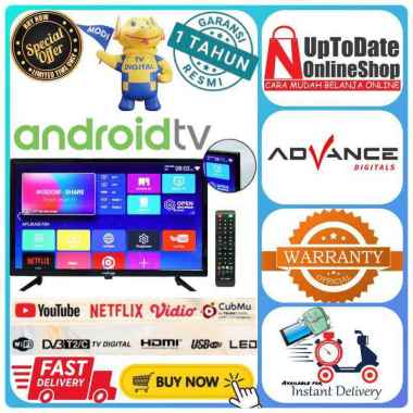 LED ADVANCE ADV-2430A ADV2430A ADV 2430A ANDROID SMART TV HD 24 INCH ADVANCE TV DIGITAL SMART TV