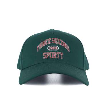 3Second Men's Baseball Cap Sporty Logo Script Omen HP-C210125 Grey