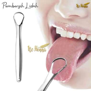 Alat Sikat Lidah Dewasa Stainless Alat Pembersih Lidah Tongue Scraper Hapus Bau Mulut # 3