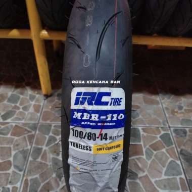 Ban Tubeless IRC MBR 110 TL Size 100/80 R14 Ban Belakang Vario 150/160 100/80 R14