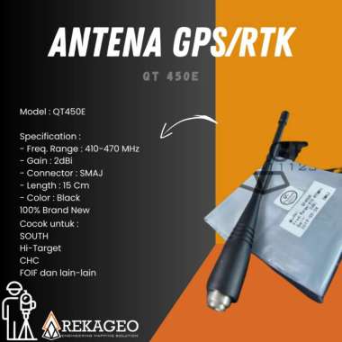 ANTENA GPS RTK GNSS QT450E HEMISPHERE,SOUTH,TRIMBLE,HI TARGET, E-SURVEY, ANTENNA UHF RADIO