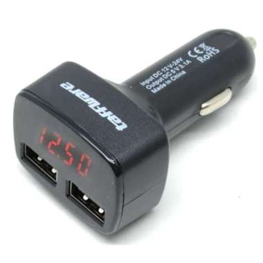 charger hp mobil dual USB 3.1A /casan hp mobil dual slot/car charger